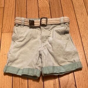 5/$3 Light Blue Shorts with Matching White Belt